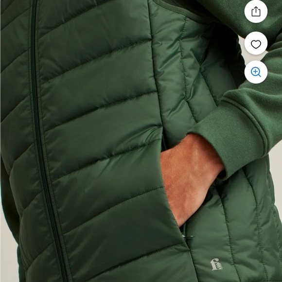 New! BONOBOS Fielder Men’s pine green Quilted Vest Size large - Picture 2 of 10